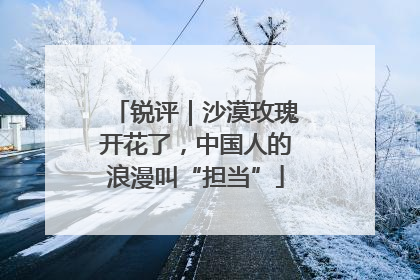 锐评｜沙漠玫瑰开花了，中国人的浪漫叫“担当”